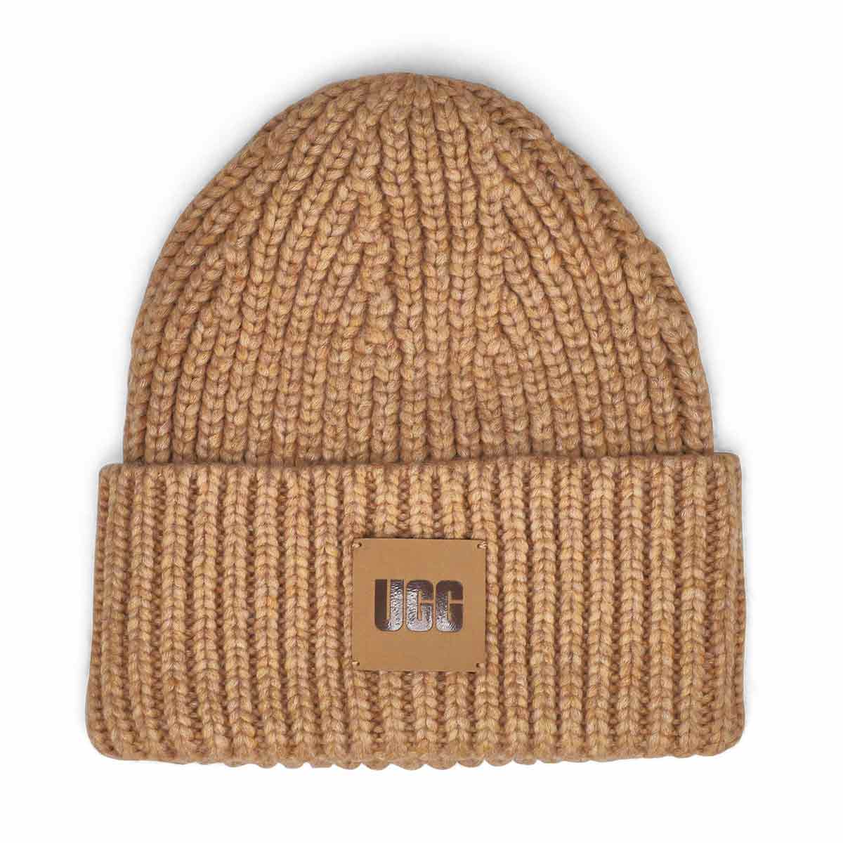 UGG, UGG, Women's Chunky Rib Beanie - Camel