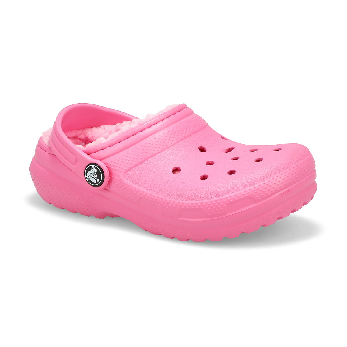 Crocs, Sabot de confort doublé CLASSIC LINED, limonade rose, enfants