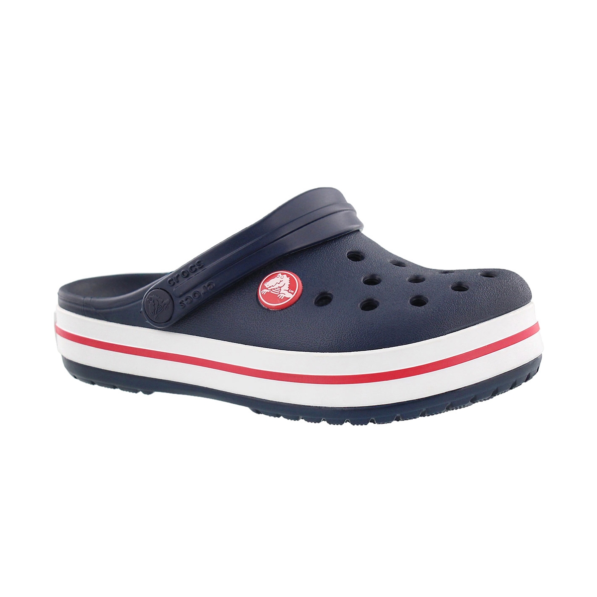 crocs navy red