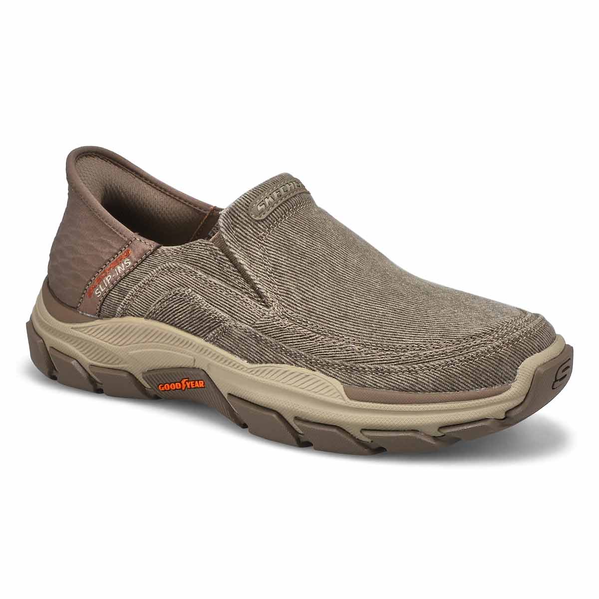 Skechers, Men's Respected Holmgren Slip-Ins Casual Shoe - Taupe