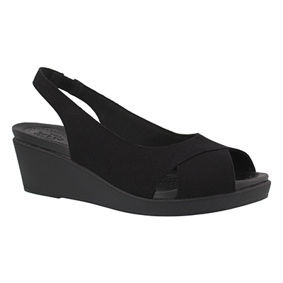 women's crocs leigh ann slingback wedges