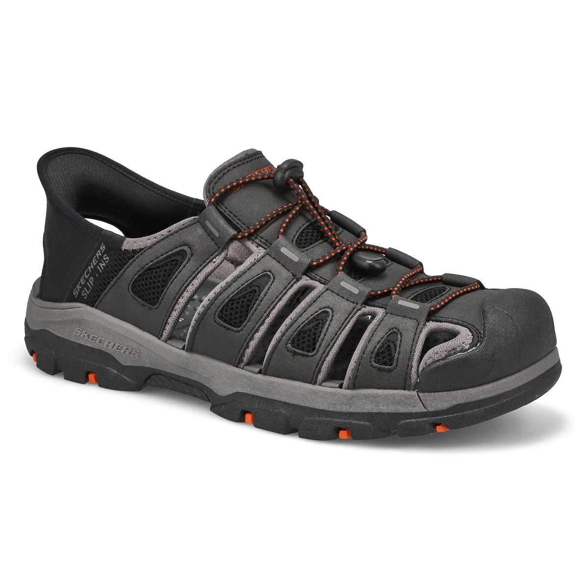 Skechers, Skechers, Men's Tresmen Norvick Slip-Ins Fisherman Sandal - Black