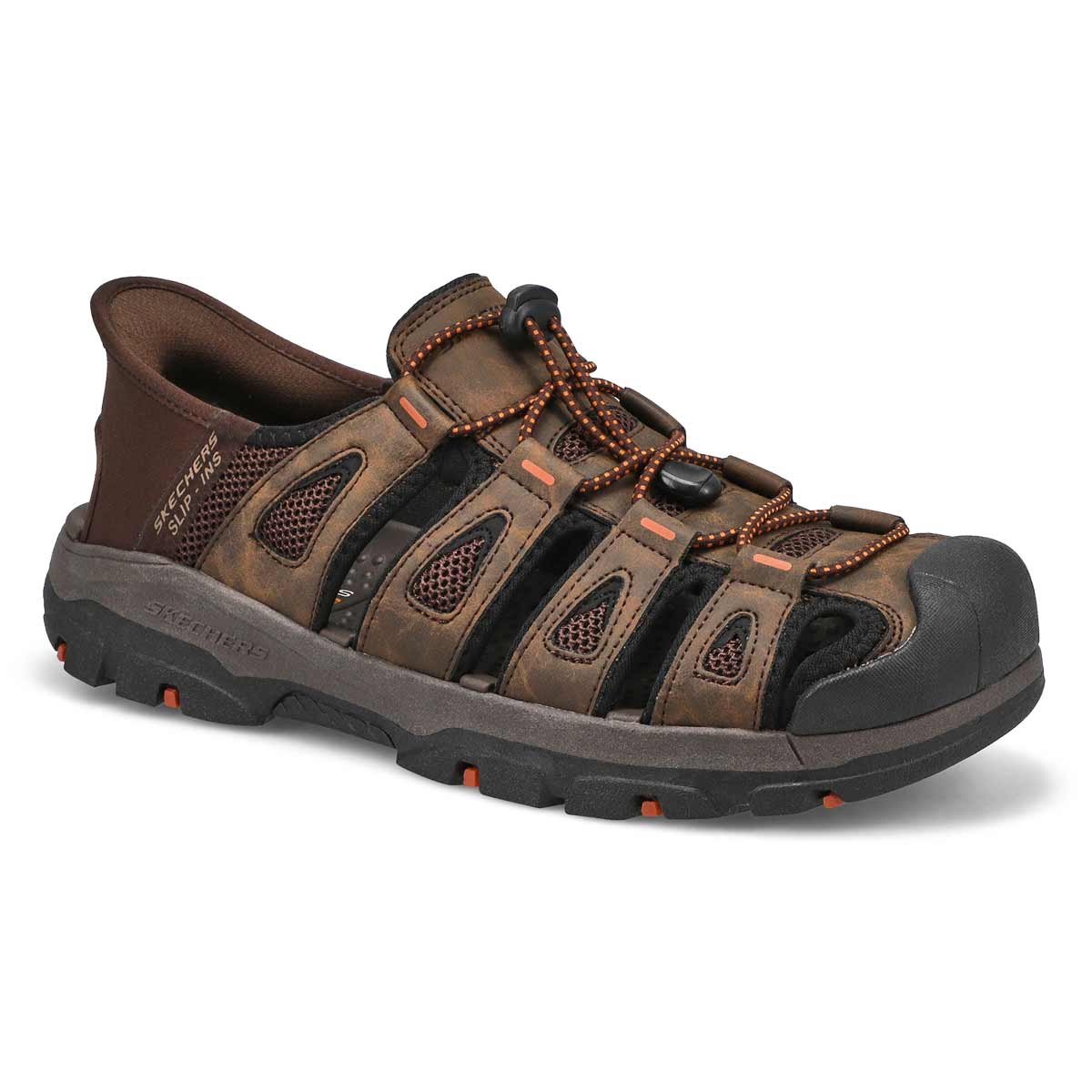 Skechers, Skechers, Men's Tresmen Norvick Slip-Ins Fisherman Sandal - Chocolate