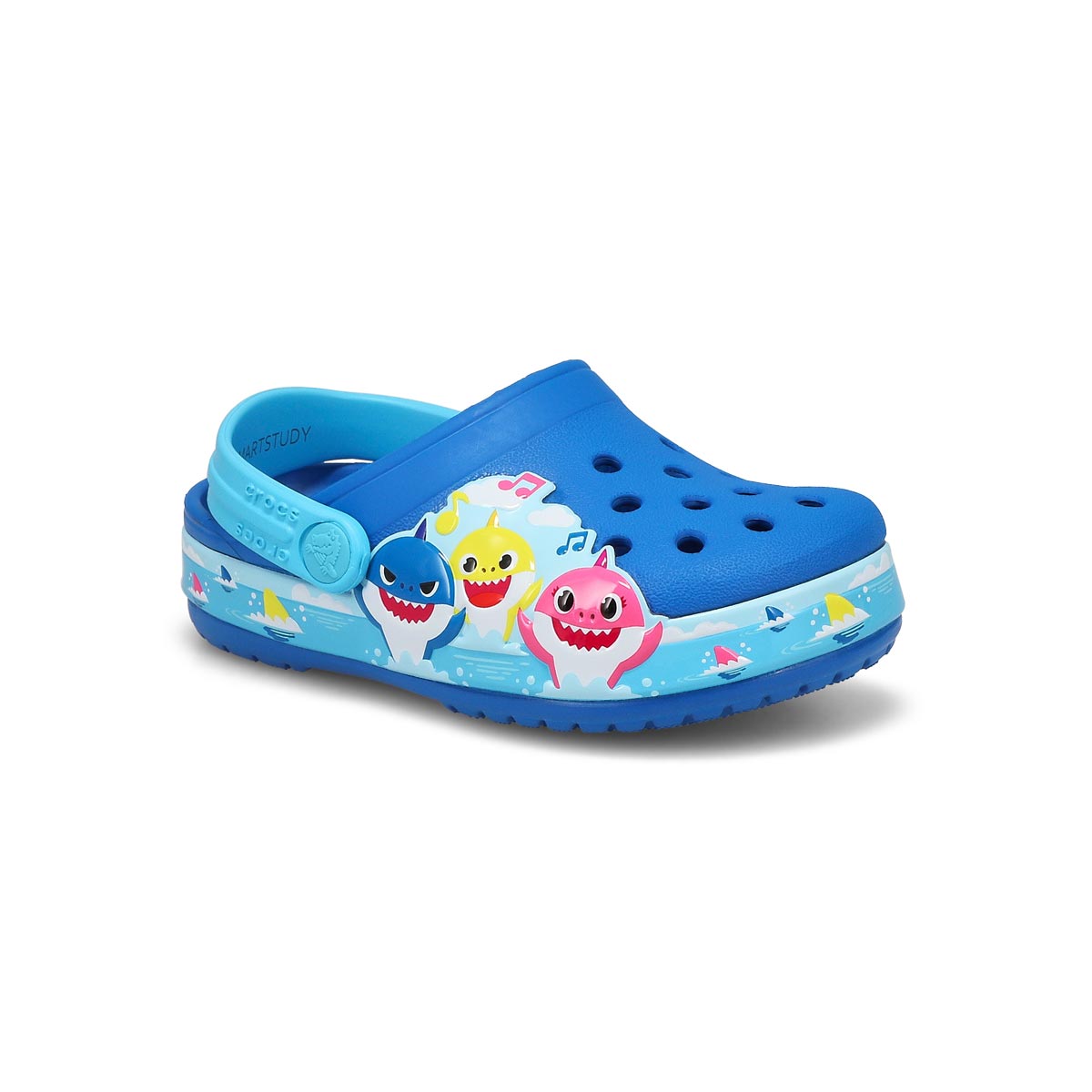 Crocs, Sabot CROCBAND BABY SHARK, cobalt, tout-petits