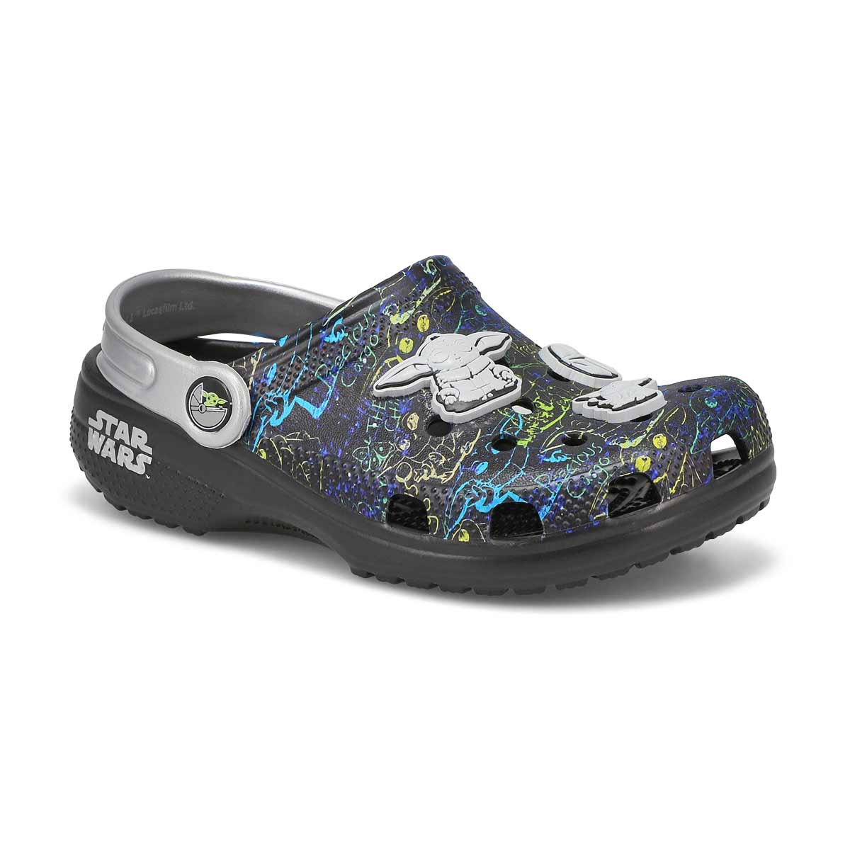 Crocs, Kids' Classic Grogu Clog - Black