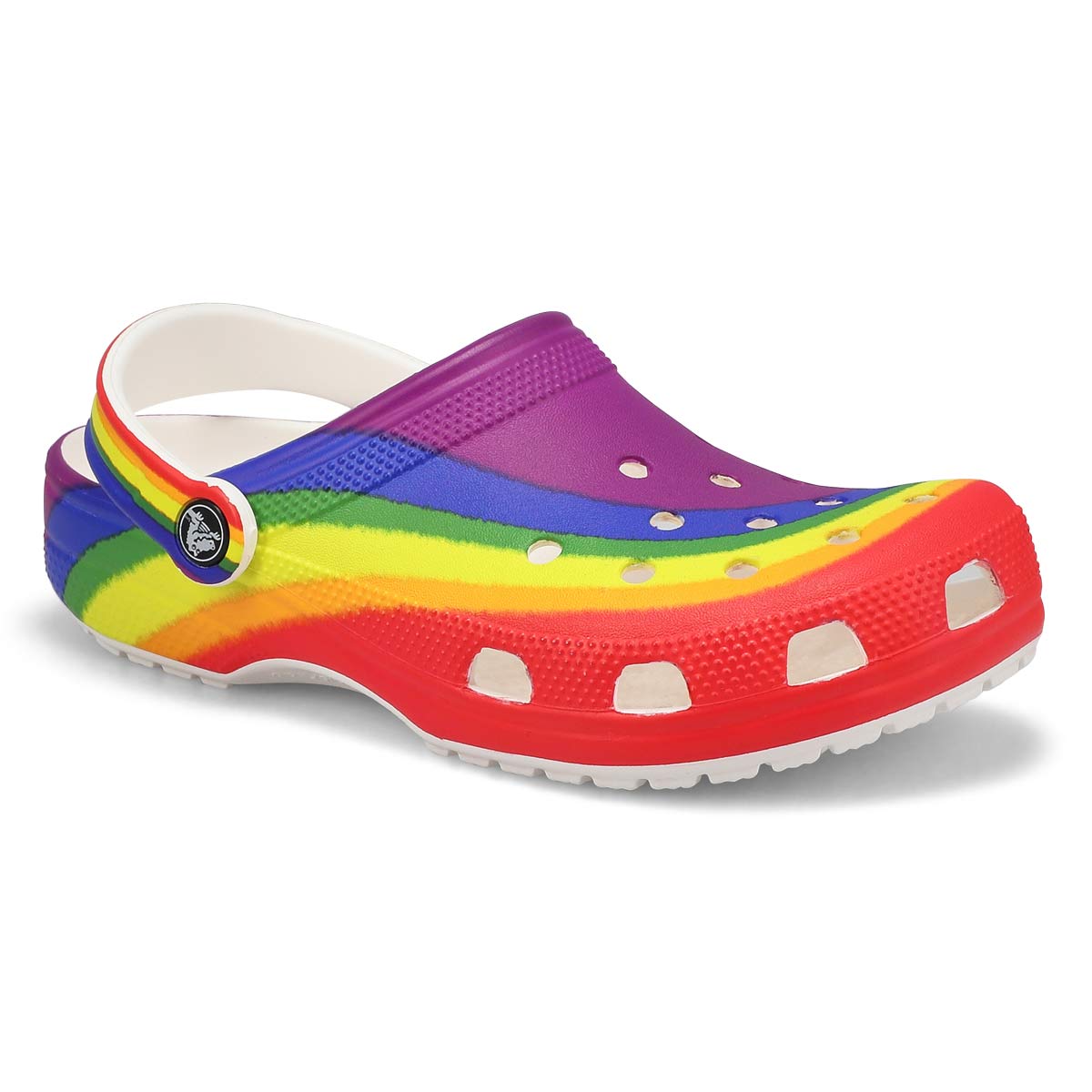 Crocs, Women's Classic Rainbow Dye Clog - Rainbow