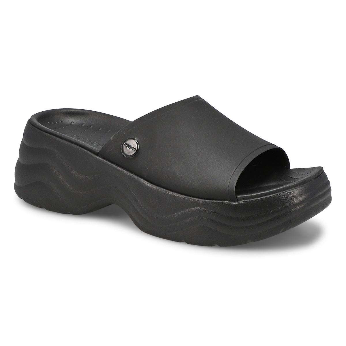 Crocs, Women's Skyline Platform Slide Sandal - Black