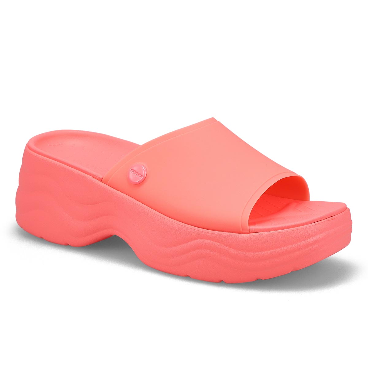 Crocs, Women's Skyline Platform Slide Sandal - Guava