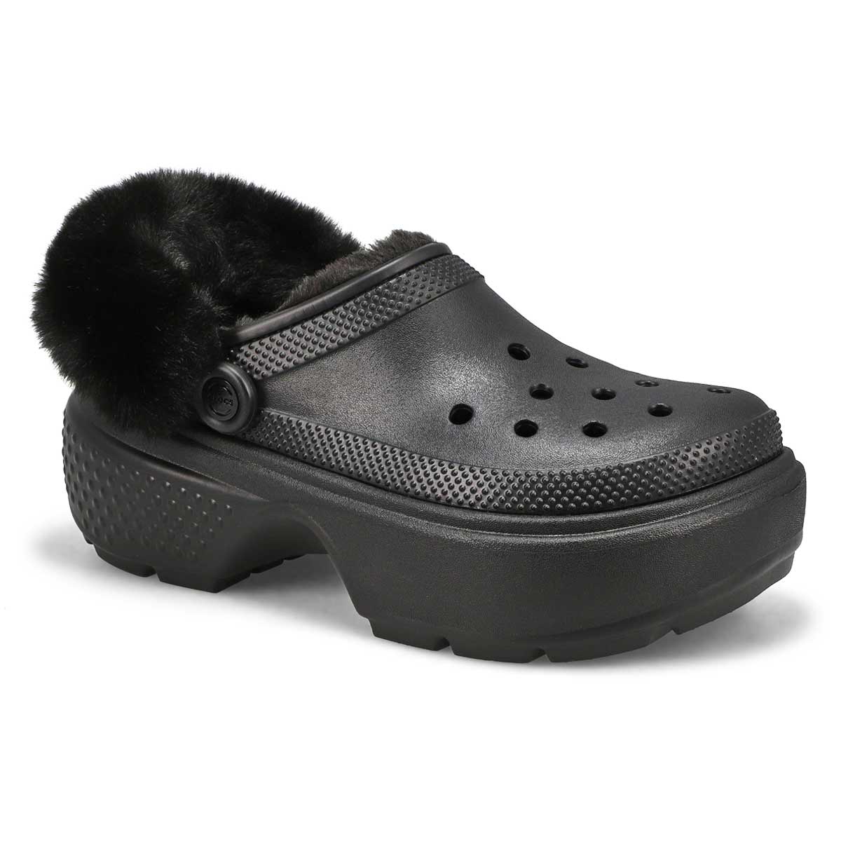 Crocs, Women's Stomp Lined EVA Clog - Black