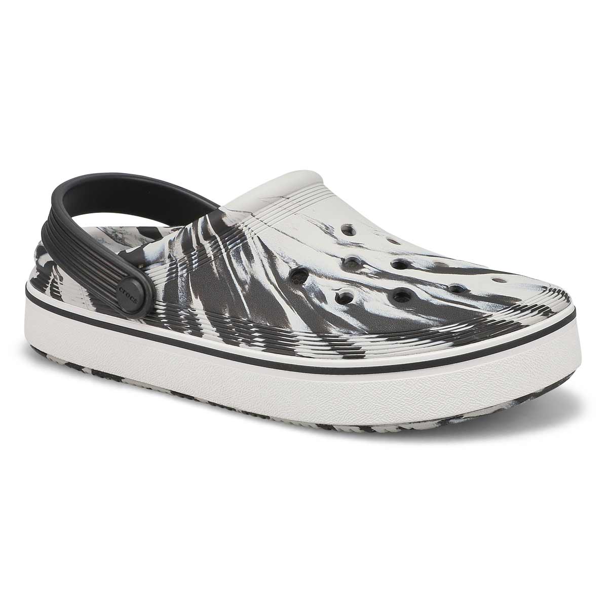 Crocs, Crocs, Women's Off Court Marbled Clog - Black White