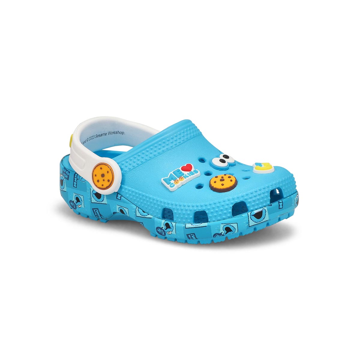 Crocs, Sabot SESAME WORKSHOP EVA, bleu, tout-petits