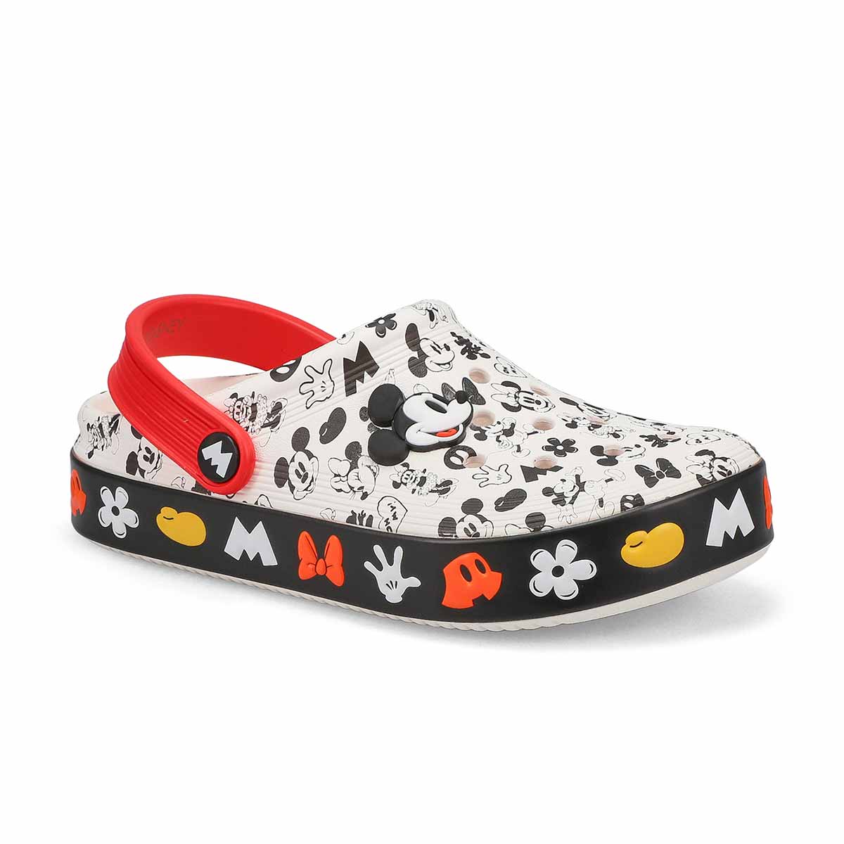 Crocs, Kids' Mickey Off Court EVA Clog - White