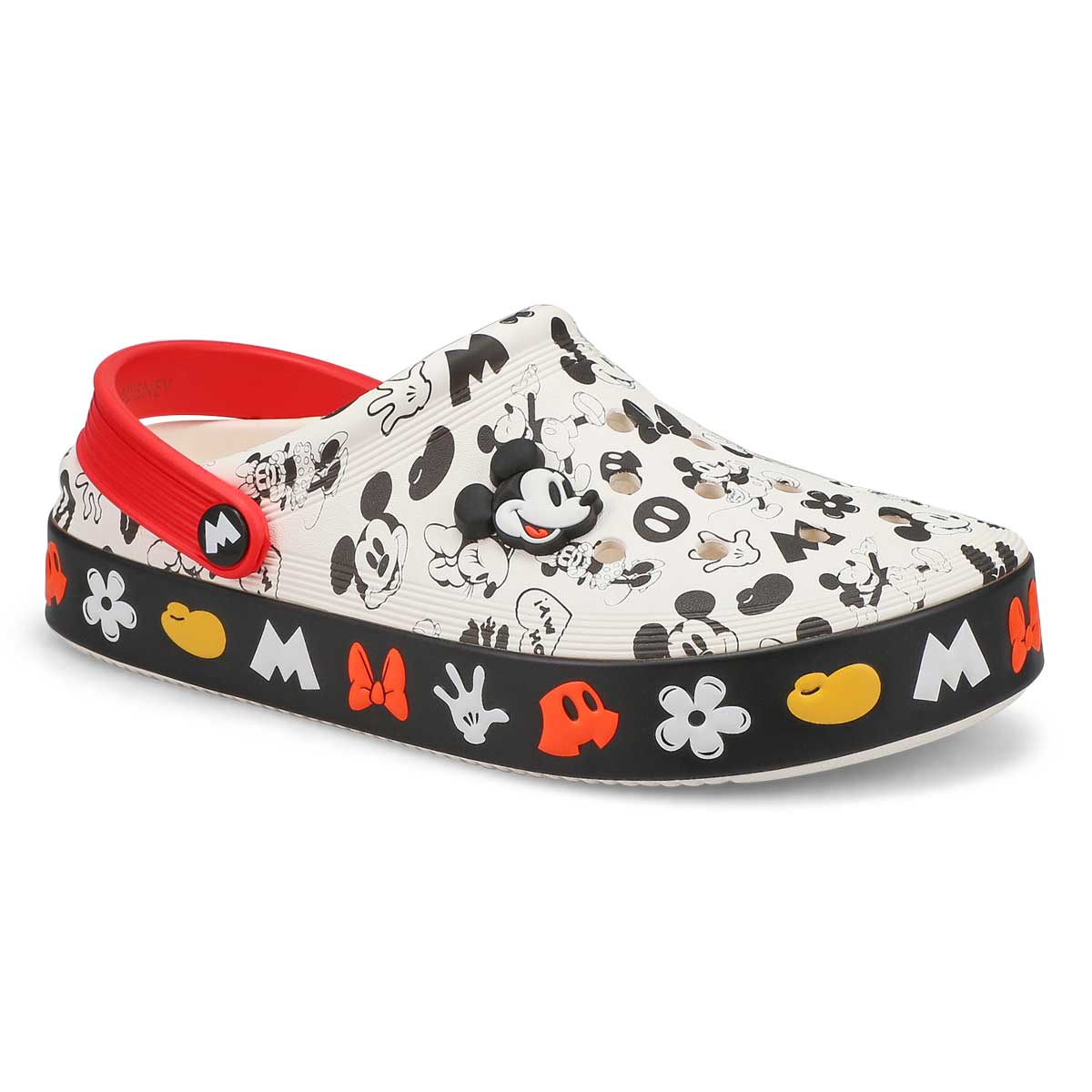 Crocs, Sabot MICKEY OFF COURT EVA, blanc, femmes