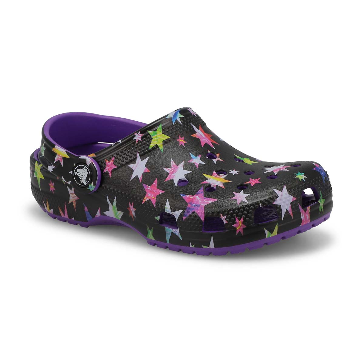 Crocs, Kids' Classic Clog Graphics - Purple  Multi