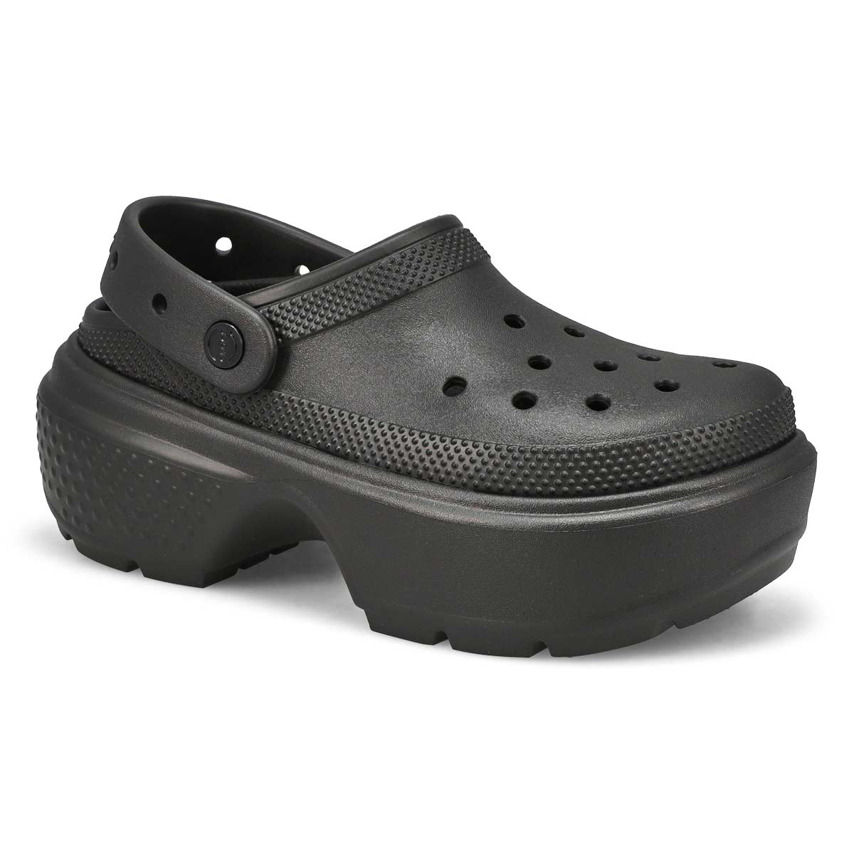 Crocs, Sabot à plateforme STOMP EVA, noir, femmes