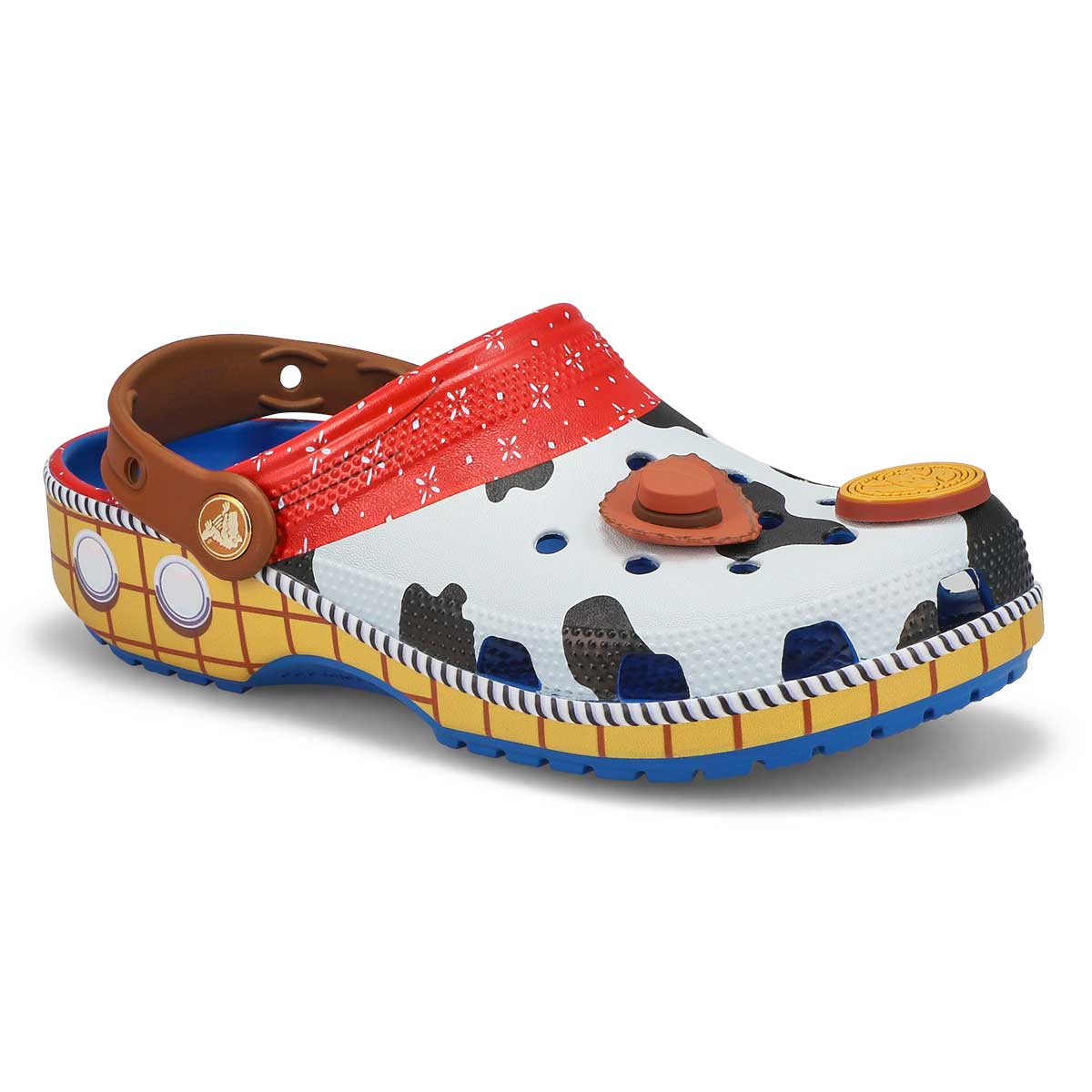 Crocs, Women's  Classic Toy Story Woody EVA Comfort Clog - Blue Jean