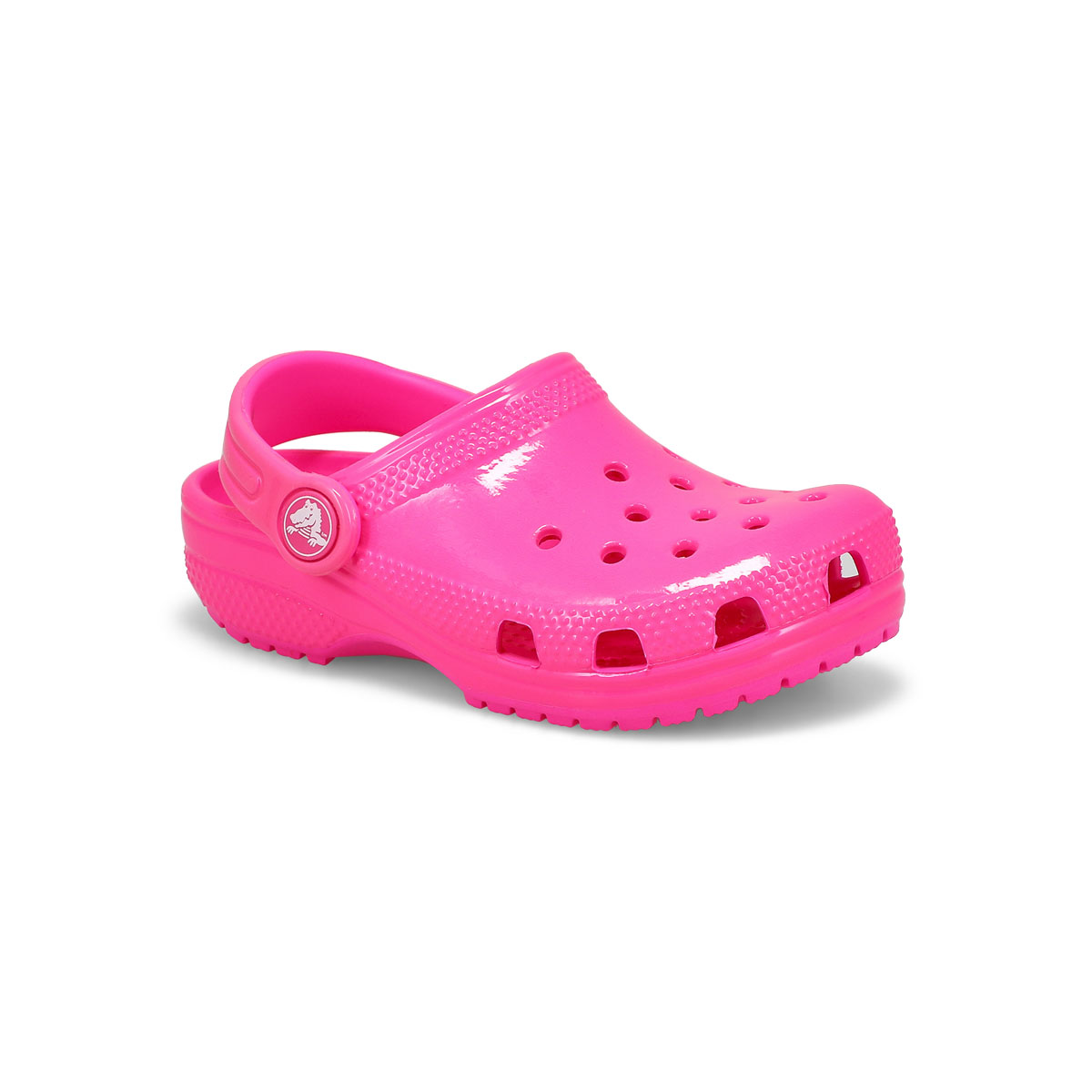 Crocs, Infants'  Classic Neon Highlighter Clog - Pink Crush