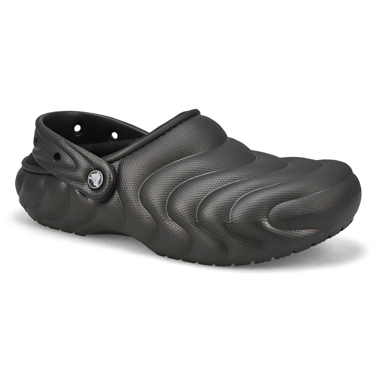 Crocs, Sabot de confort CLASSIC LINED PUFFER, noir, hommes