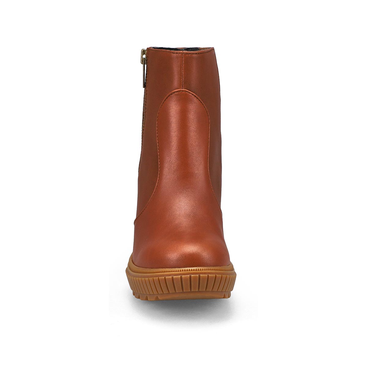 Womens  ONA Ave Zip Waterproof Wedge Boot - Velvet Tan/Gum