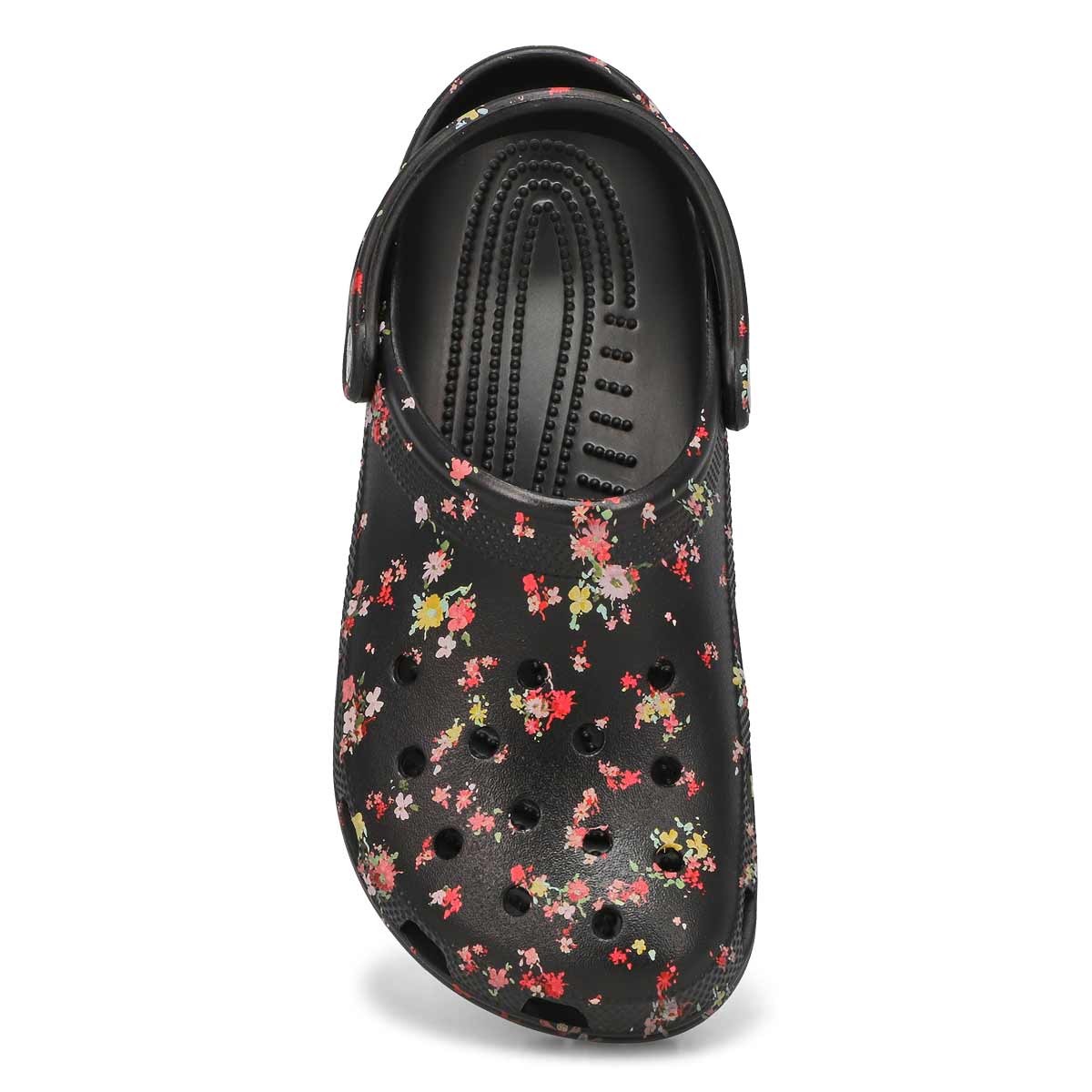 Womens Classic Ditsy Floral EVA Comfort Clog - Black