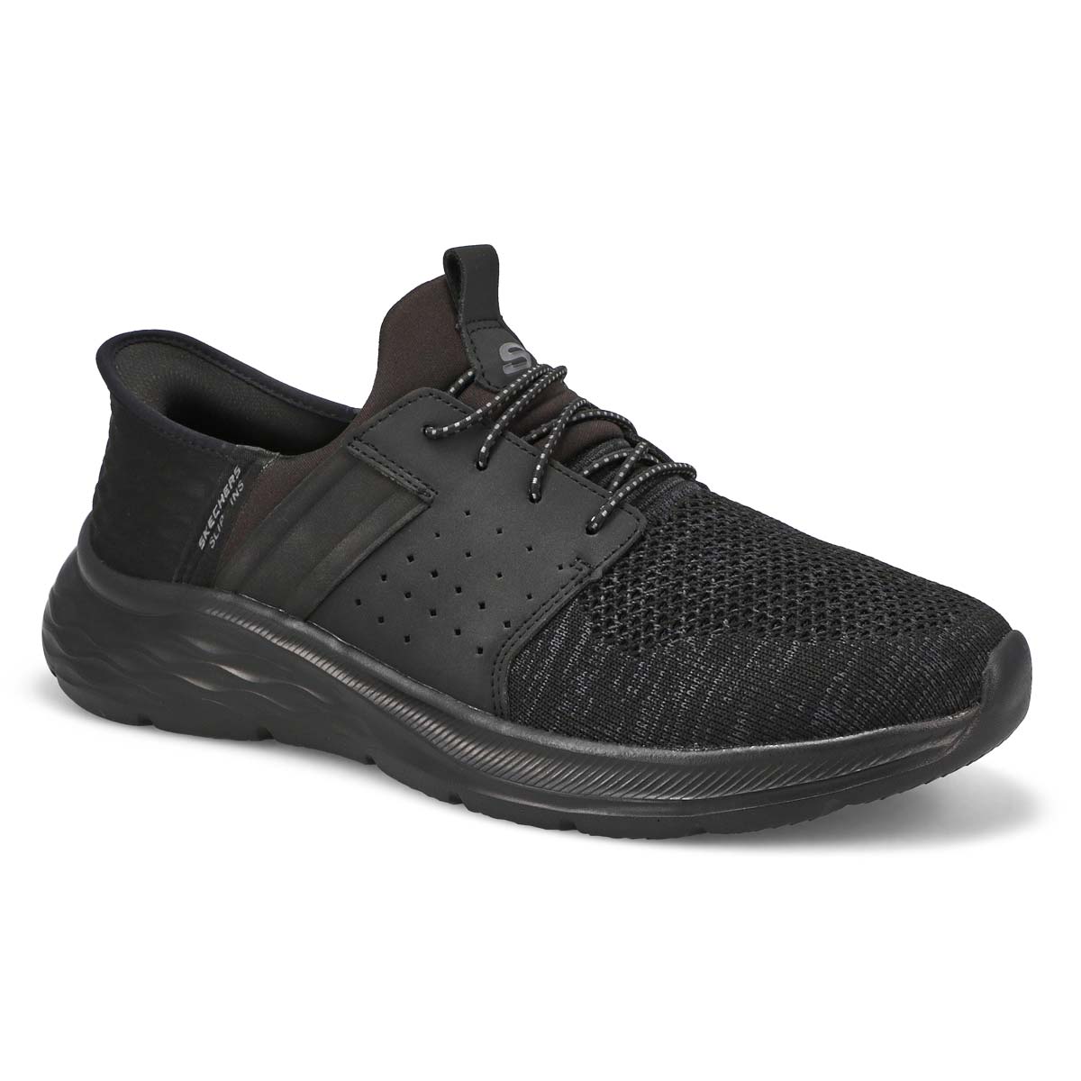 Skechers, Men's Garner - Newick Slip-Ins Extra Wide Casual Shoe -  Black Black