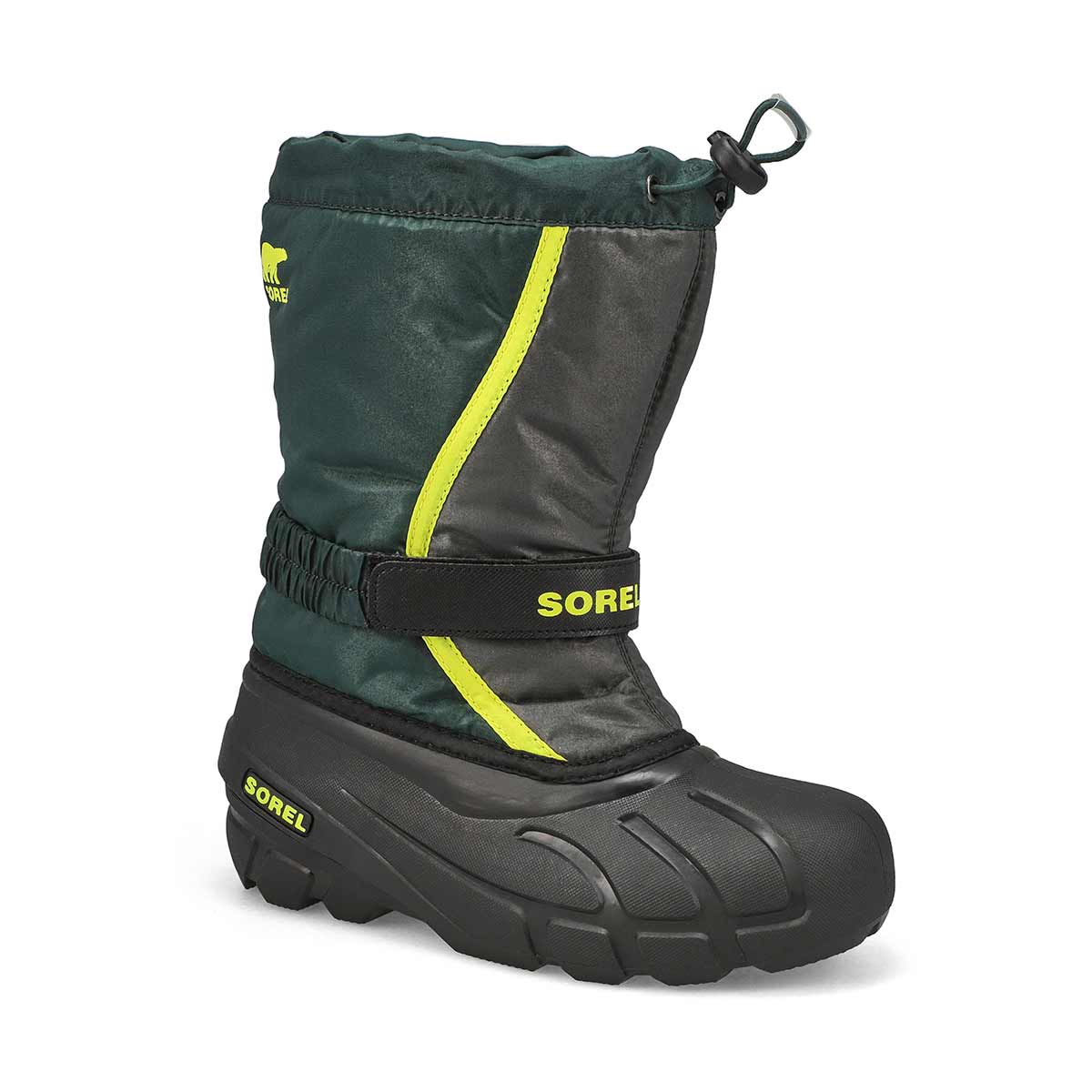 Sorel, Boys'  Flurry Pull On Winter Boot - Spruce Grill