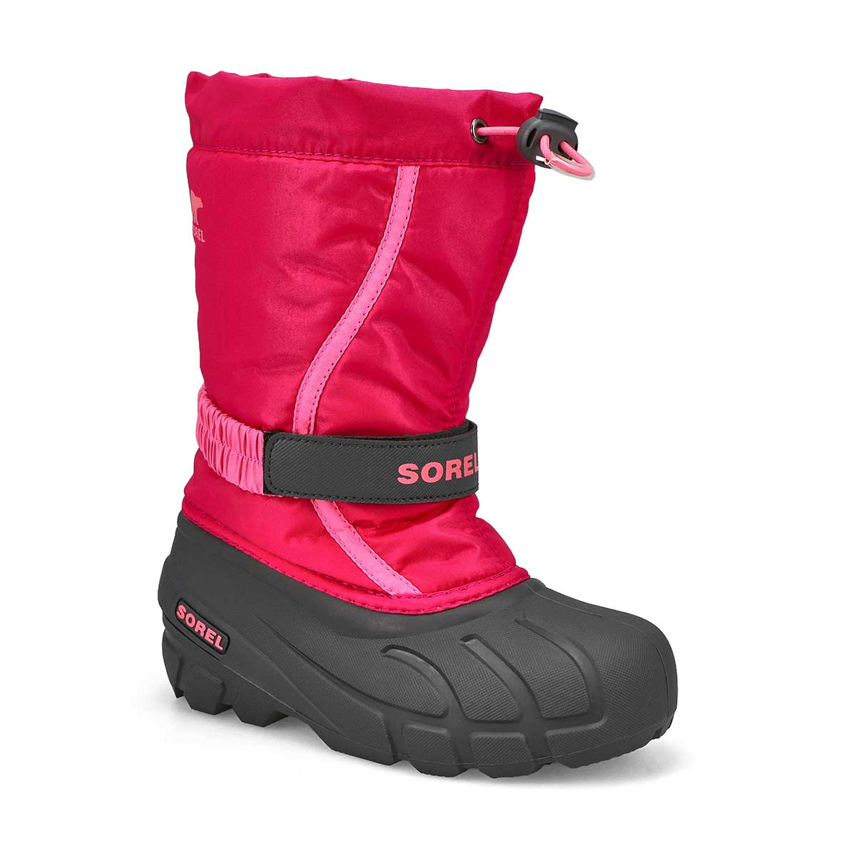 Sorel, Botte d'hiver à enfiler FLURRY, rosé profond rose tropical, filles