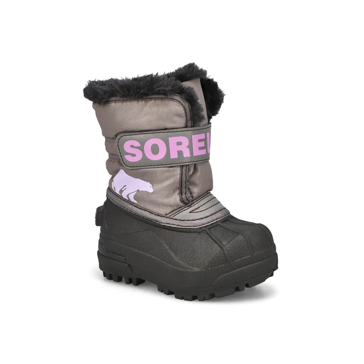 Sorel, Botte SNOW COMMANDER, gris chrome lilas euphorique, bébés