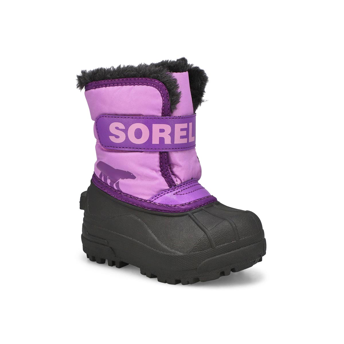 Sorel, Botte SNOW COMMANDER, boule de gomme violet pourpre, bébés