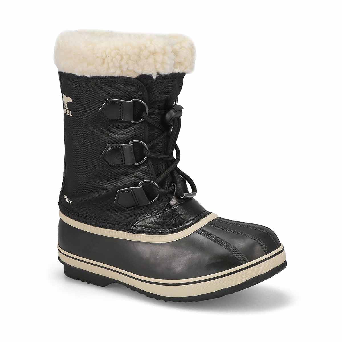 Sorel, Botte d'hiver imperméable YOOT PAC NYLON, noir, enfants