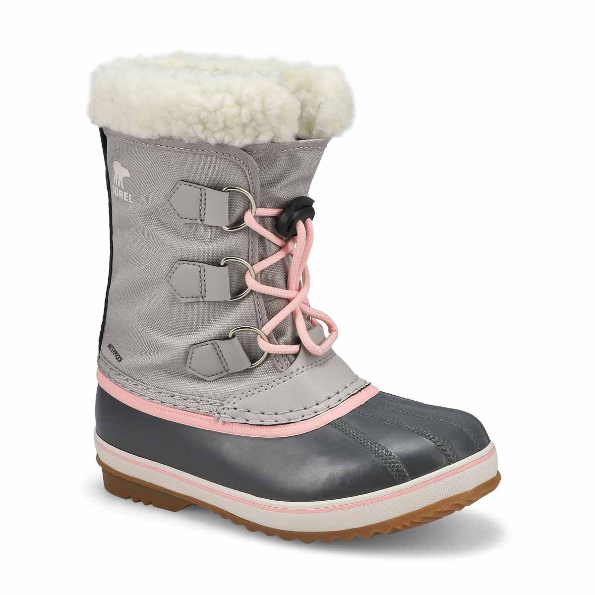 Sorel, Botte d'hiver imperméable YOOT PAC NYLON, tourterelle gomme, filles