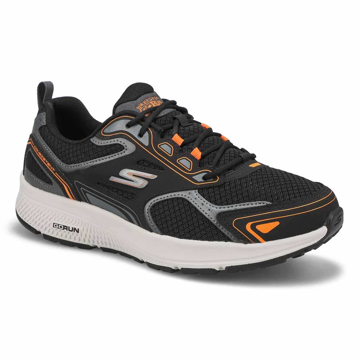 Skechers, Men's Go Run Consistent Sneaker - Black Orange