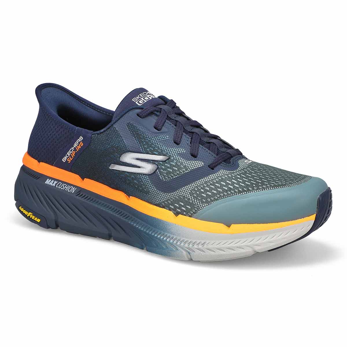 Skechers, Men's Max Cushion Premier 2.0 Slip-Ins Sneaker - Navy Orange