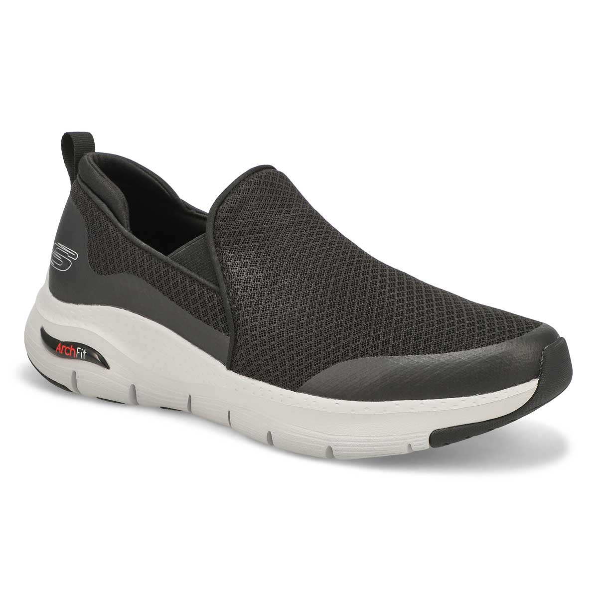 Skechers, Baskets à lacets ARCH FIT BANLIN, noir blanc, hommes