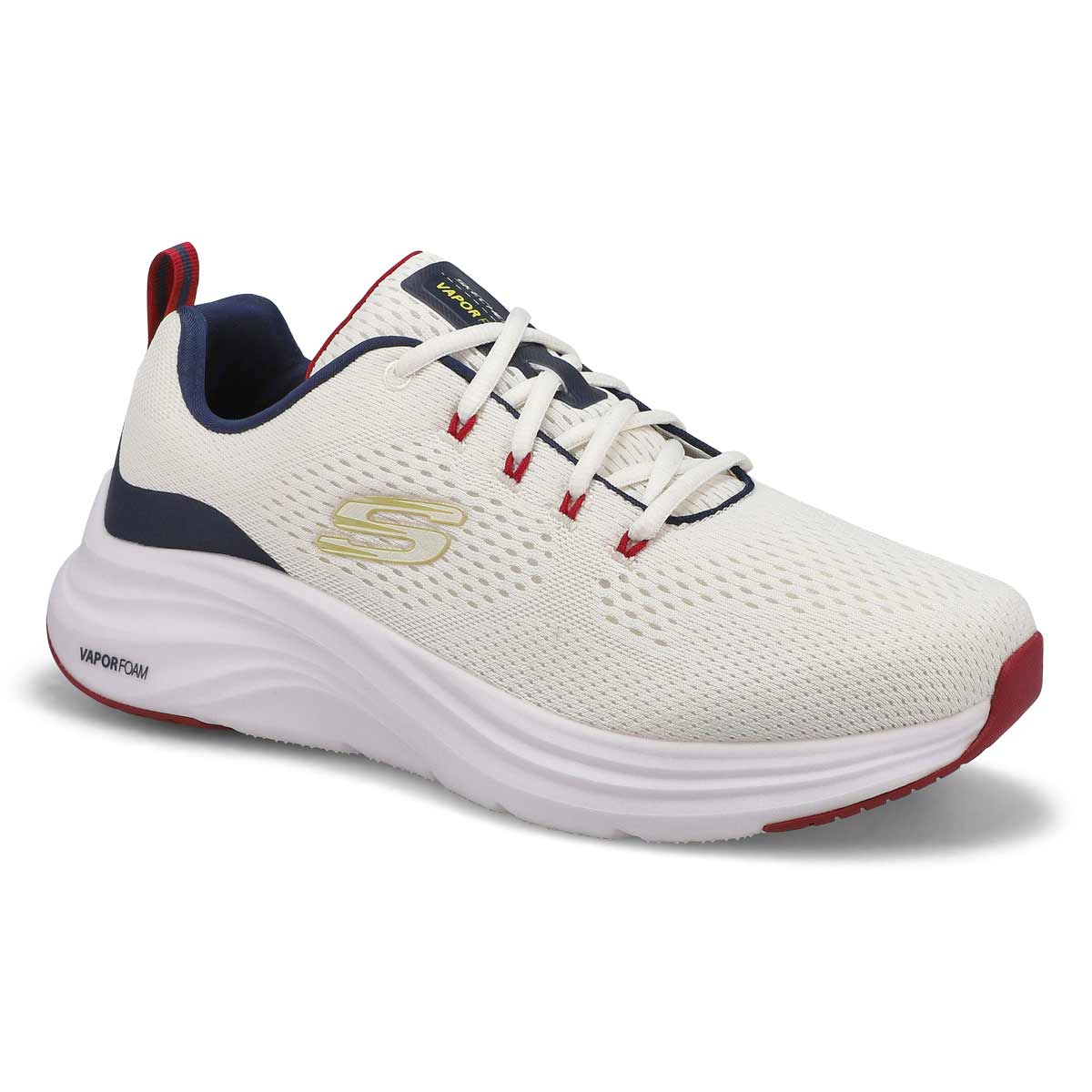 Skechers, Men's Vapor Foam Sneaker - White Navy Red