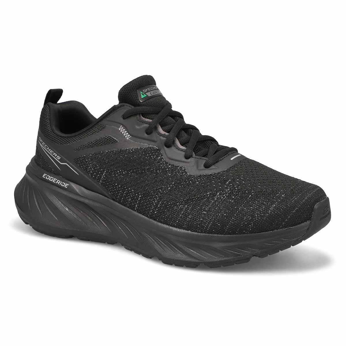 Skechers, Baskets EDGERIDE, noir noir, hommes - Extra large