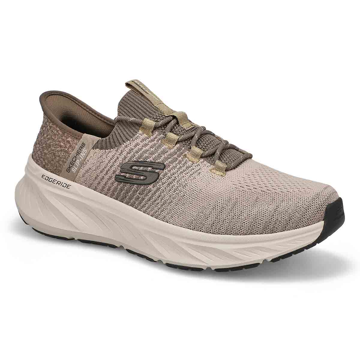 Skechers, Baskets à enfiler EDGERIDE SLIP-INS, taupe, hommes - Extra large