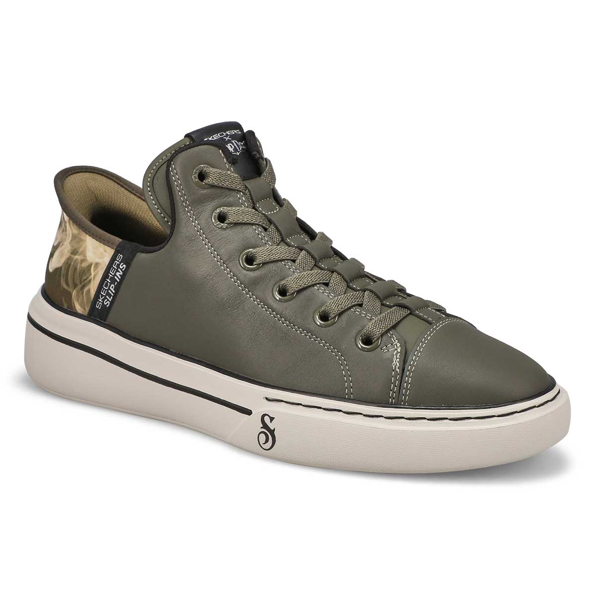 Skechers, Skechers, Baskets à enfiler SNOOP ONE OG SLIP-INS, olive, hommes