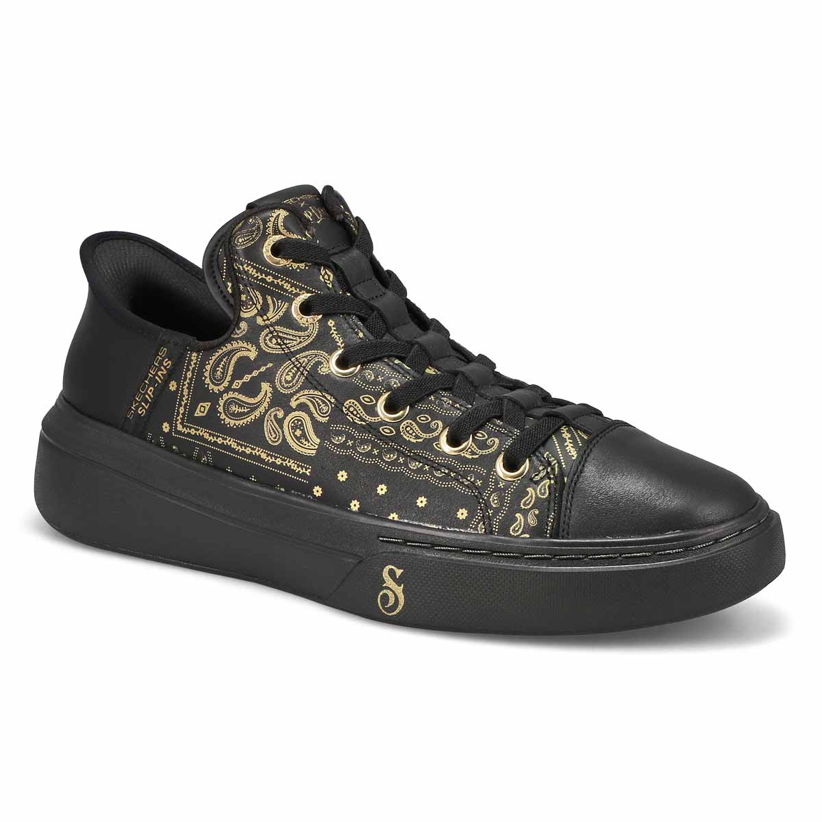 Skechers, Men's Snoop One Double G Slip-Ins Sneaker - Black Gold