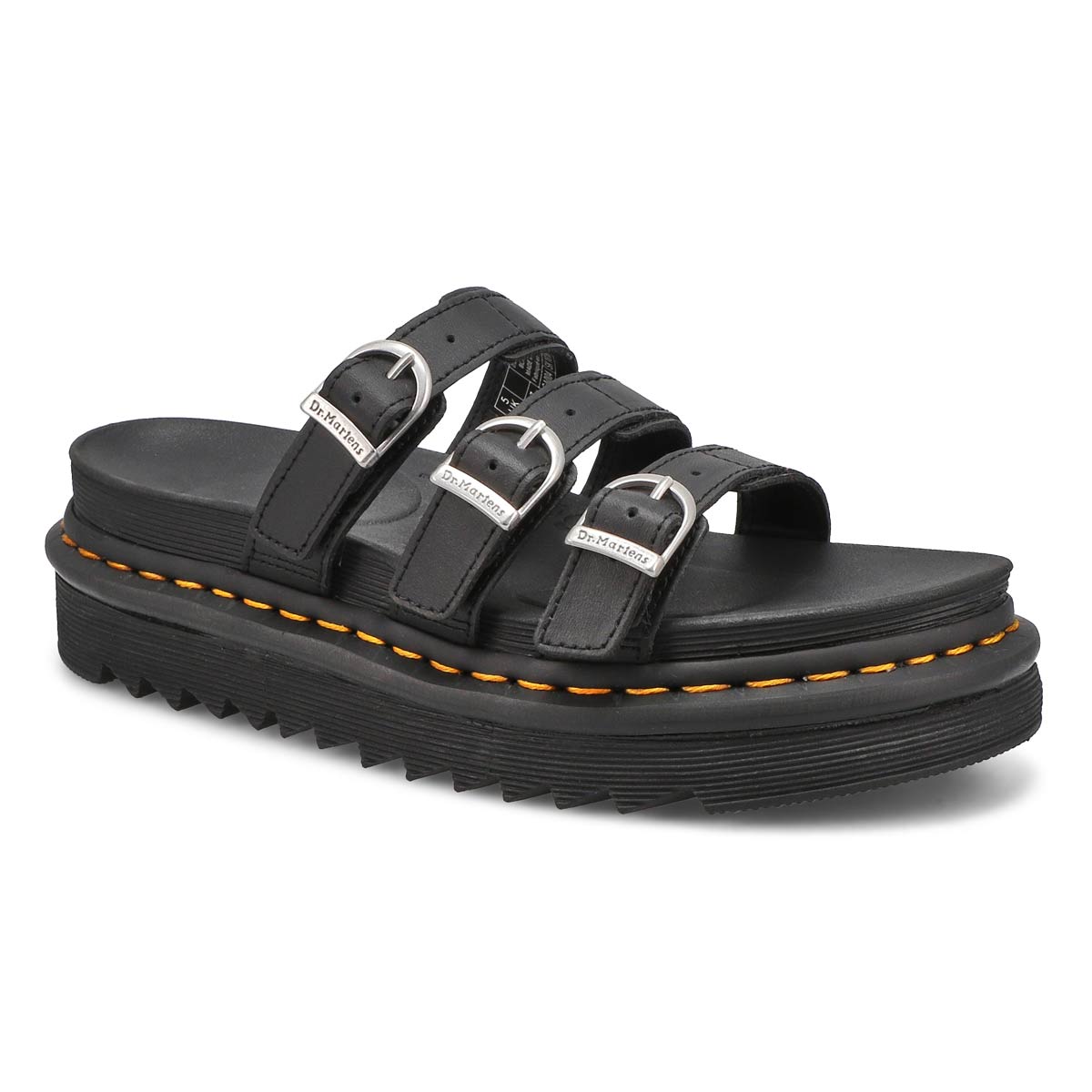 DrMartens, Sandale BLAIRE SLIDE 3 STRAP, noir, femmes