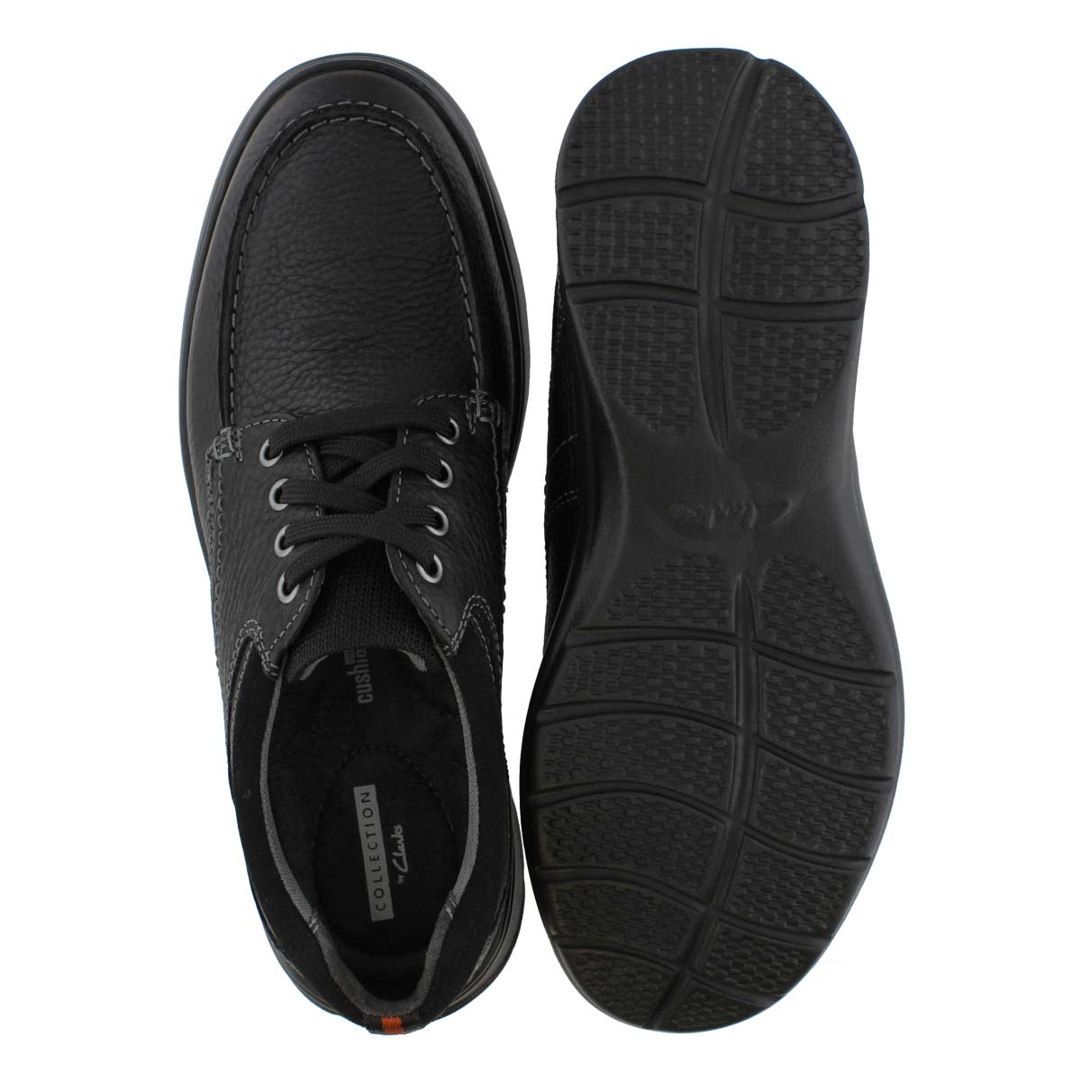 Clarks Men's COTRELL EDGE black lace up shoes | SoftMoc.com