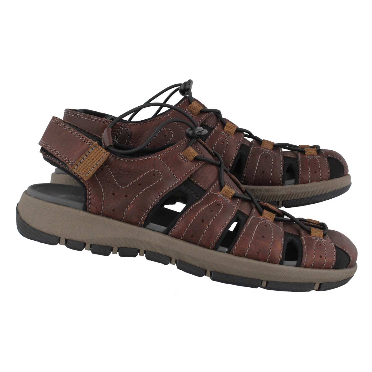 clarks men's brixby cove ankle strap sandals