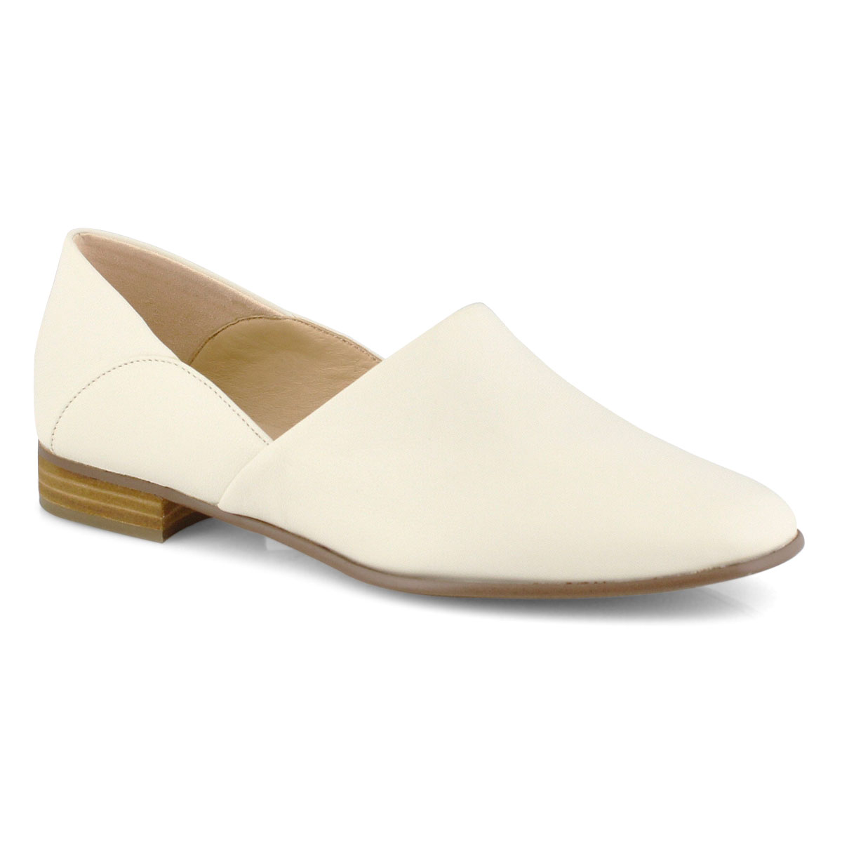 Clarks Women's Pure Tone Dress Loafer -White | SoftMoc.com