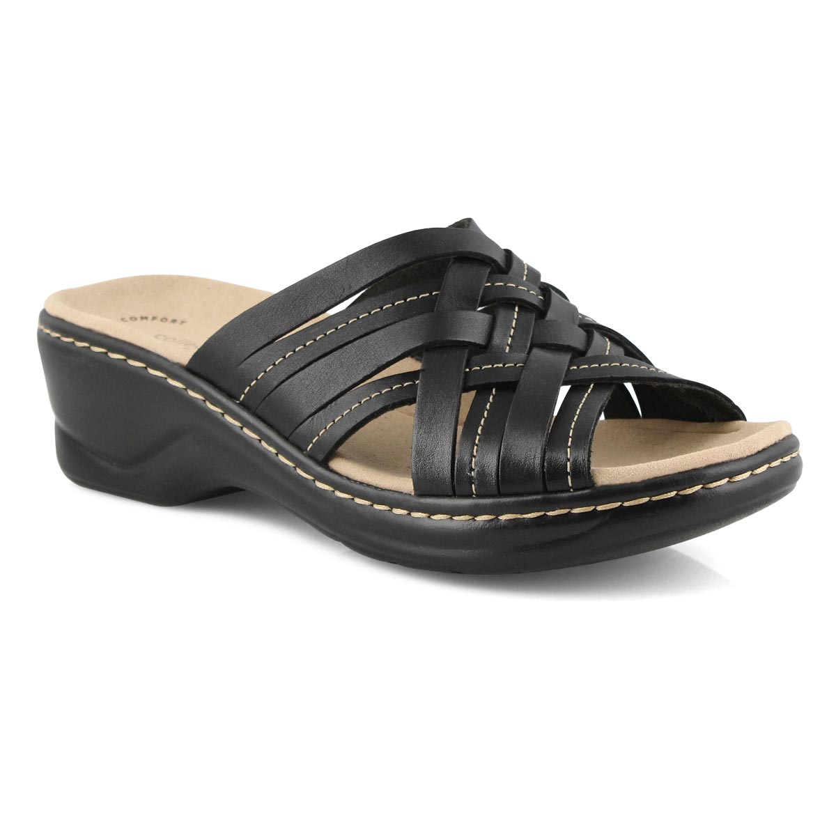 Clarks Women's Lexi Salina Wide Slide Sandal | SoftMoc.com