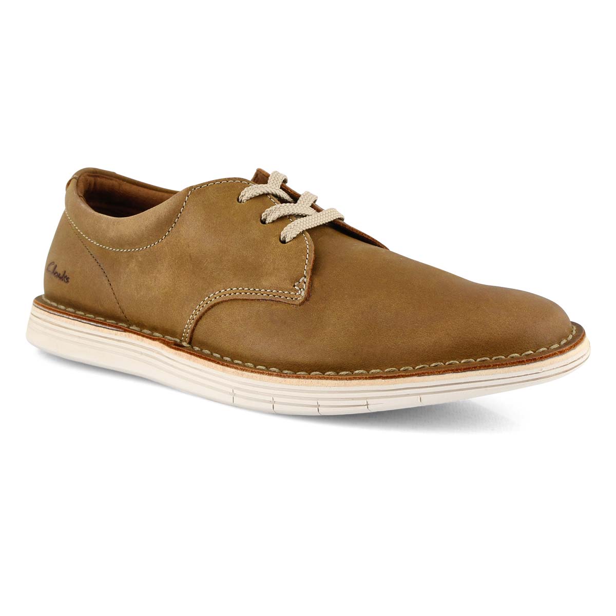 Clarks Men's Forge Vibe Casual Oxford - Tan | SoftMoc.com