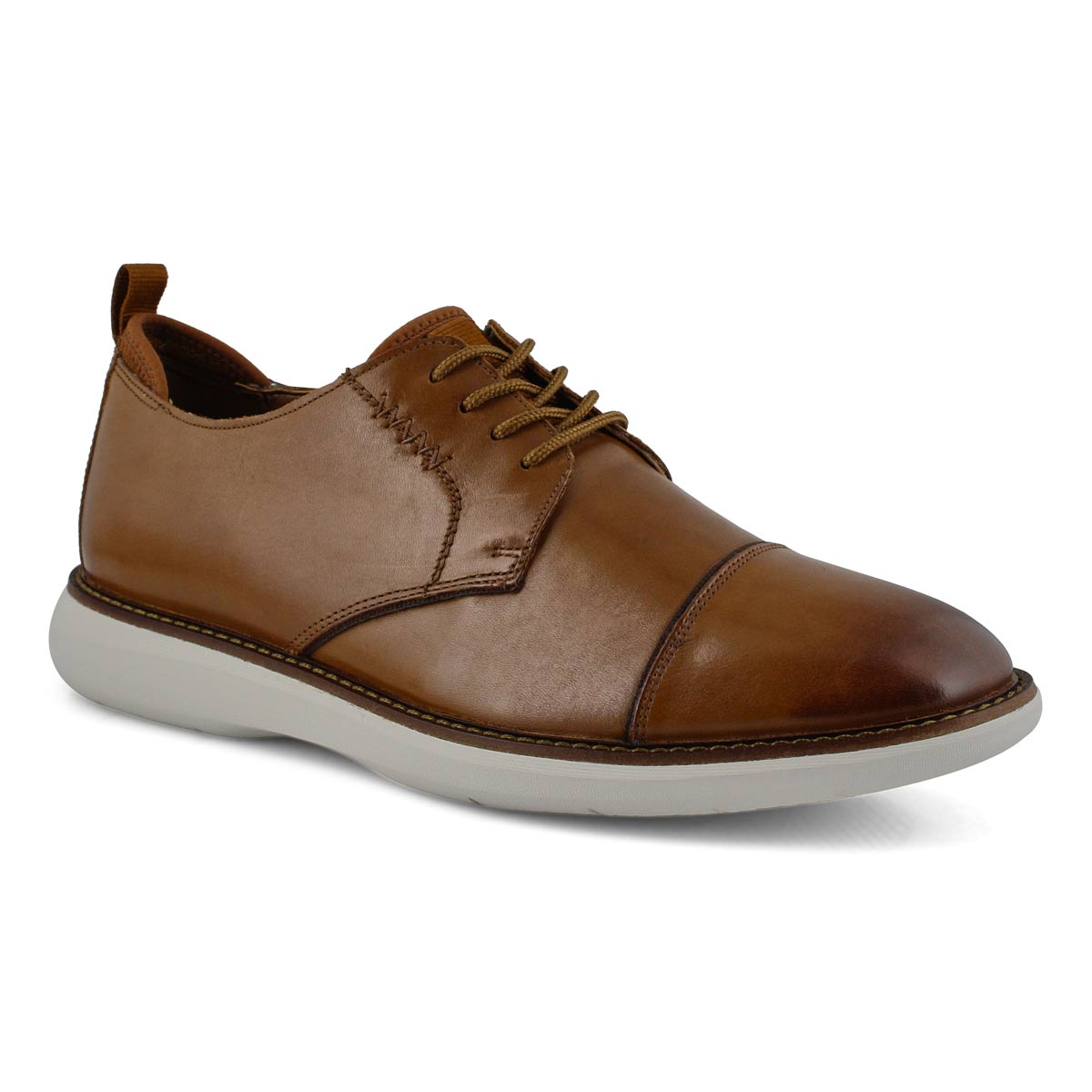 Clarks Men's Brantin Cap Dress Oxford - Dark | SoftMoc.com