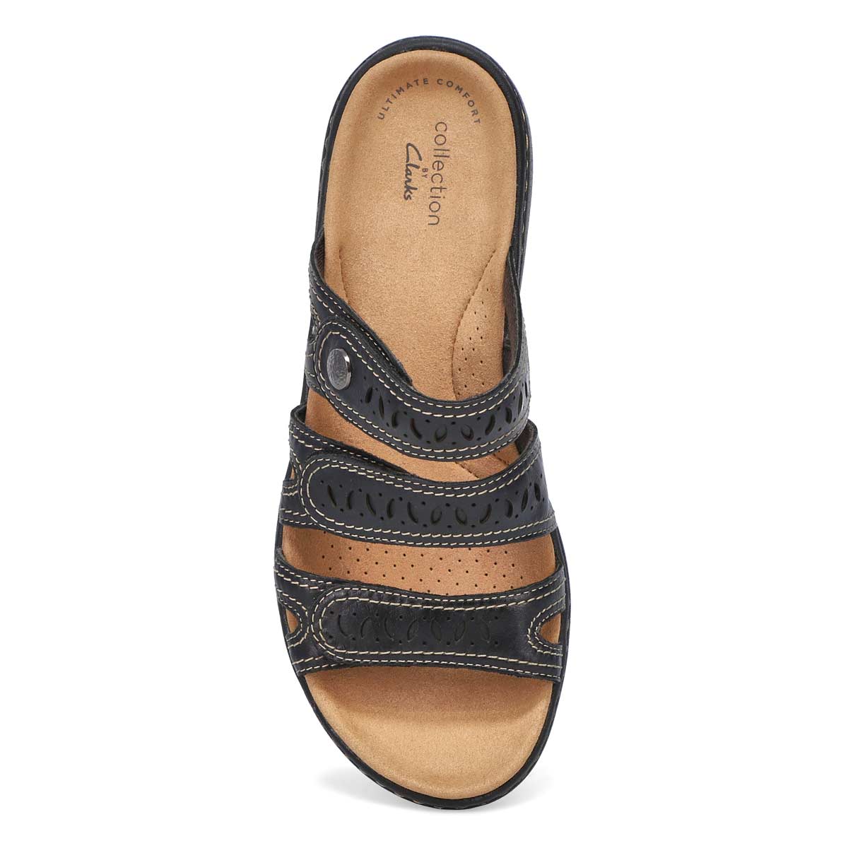 Clarks Women's Laurieann Dee Sandal - Black | SoftMoc.com