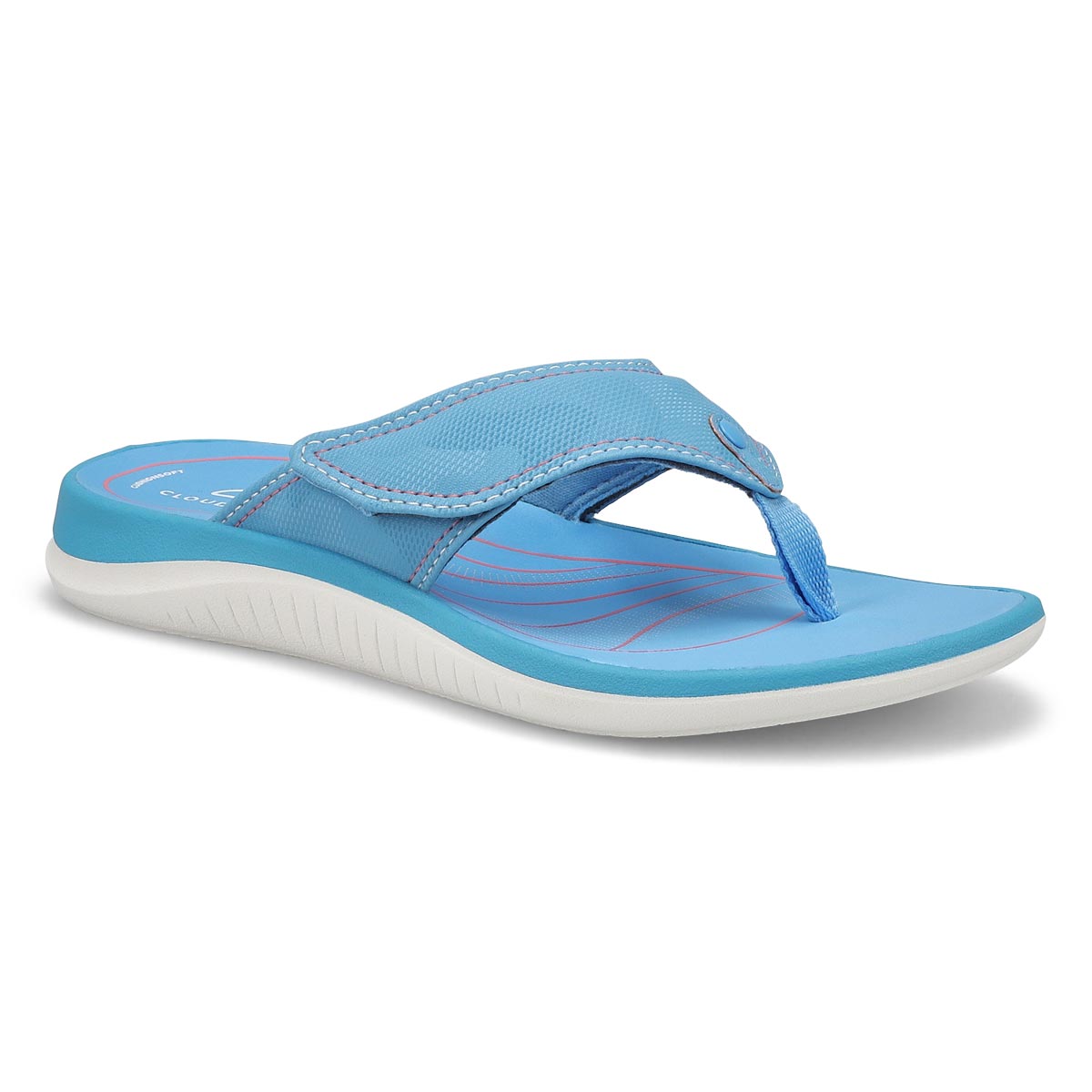 Clarks, Tongs GLIDE POST, bleu vif, femmes