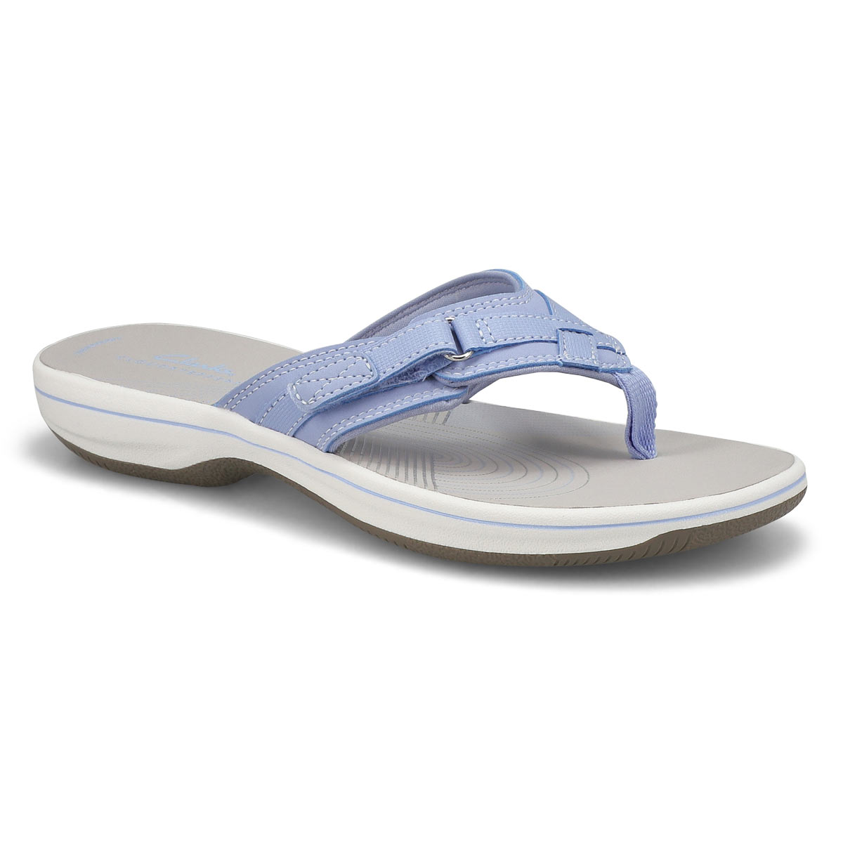 Clarks Women's Breeze Sea Thong Sandal - Lave | SoftMoc.com