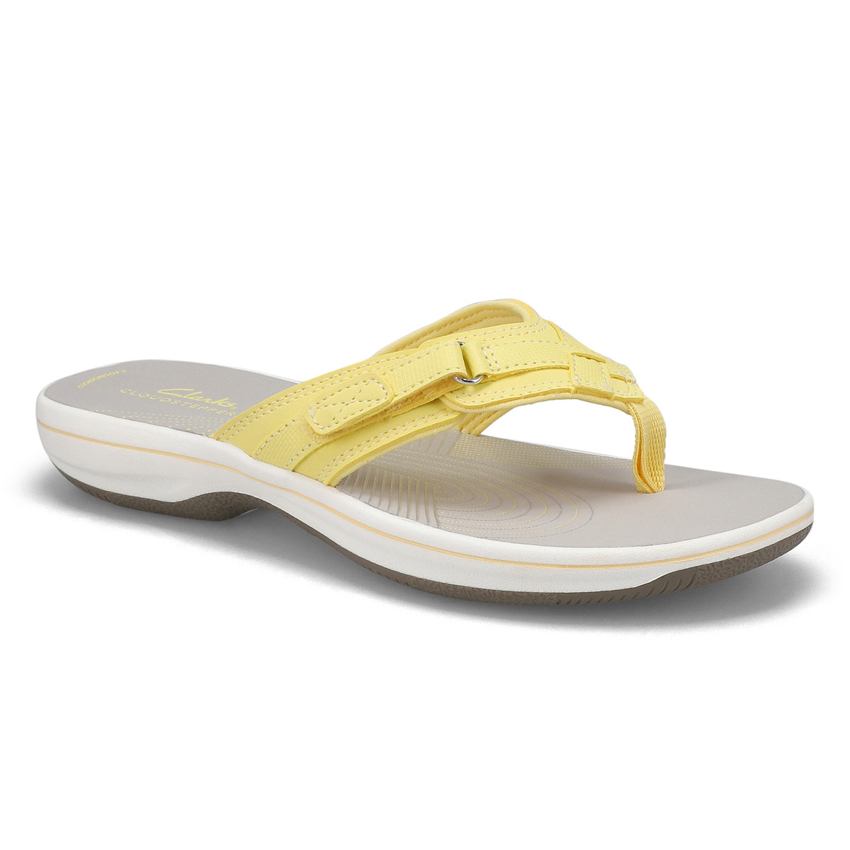 Clarks, Women's Breeze Sea Thong Sandal - Yellow